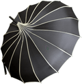 VIVI SKY Pagoda Peak Old-fashionable Ingenuity Umbrella Parasol (black)