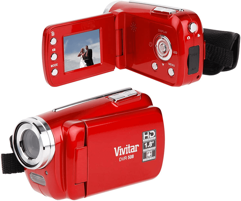 Vivitar 12 MP Digital Camcorder with 4X Digital Zoom Video Camera with 1.8-Inch LCD Screen, Colors and Styles May Vary