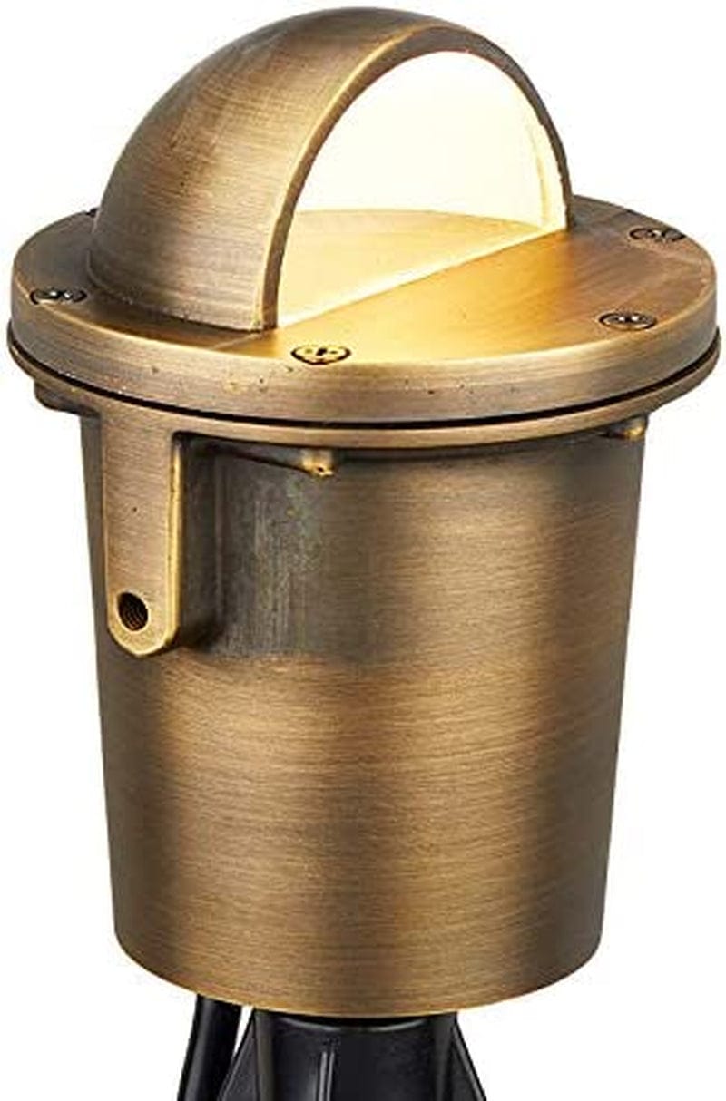 VOLT Waterproof Forged Brass 12V In-Grade Bronze Well Light with 5W LED Bulb
