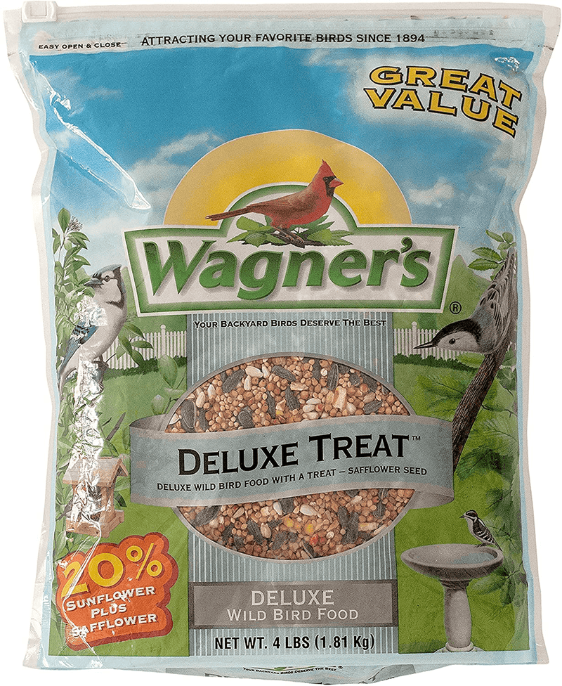 Wagner's 62067 Deluxe Treat Blend Wild Bird Food, 4-Pound Bag