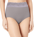 Warner's Women's No Pinching No Problem Microfiber with Lace Brief Panty