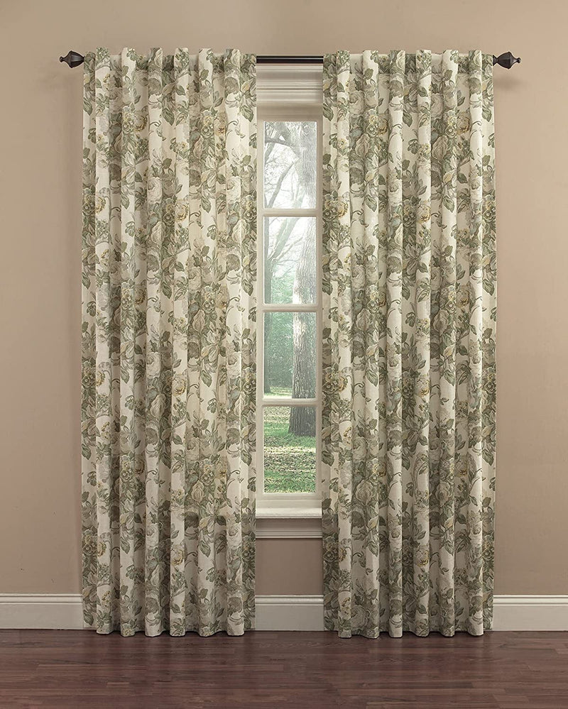 Waverly Spring Bling-Rod Pocket Curtains for Living Room, Single Panel, 63X52, Platinum