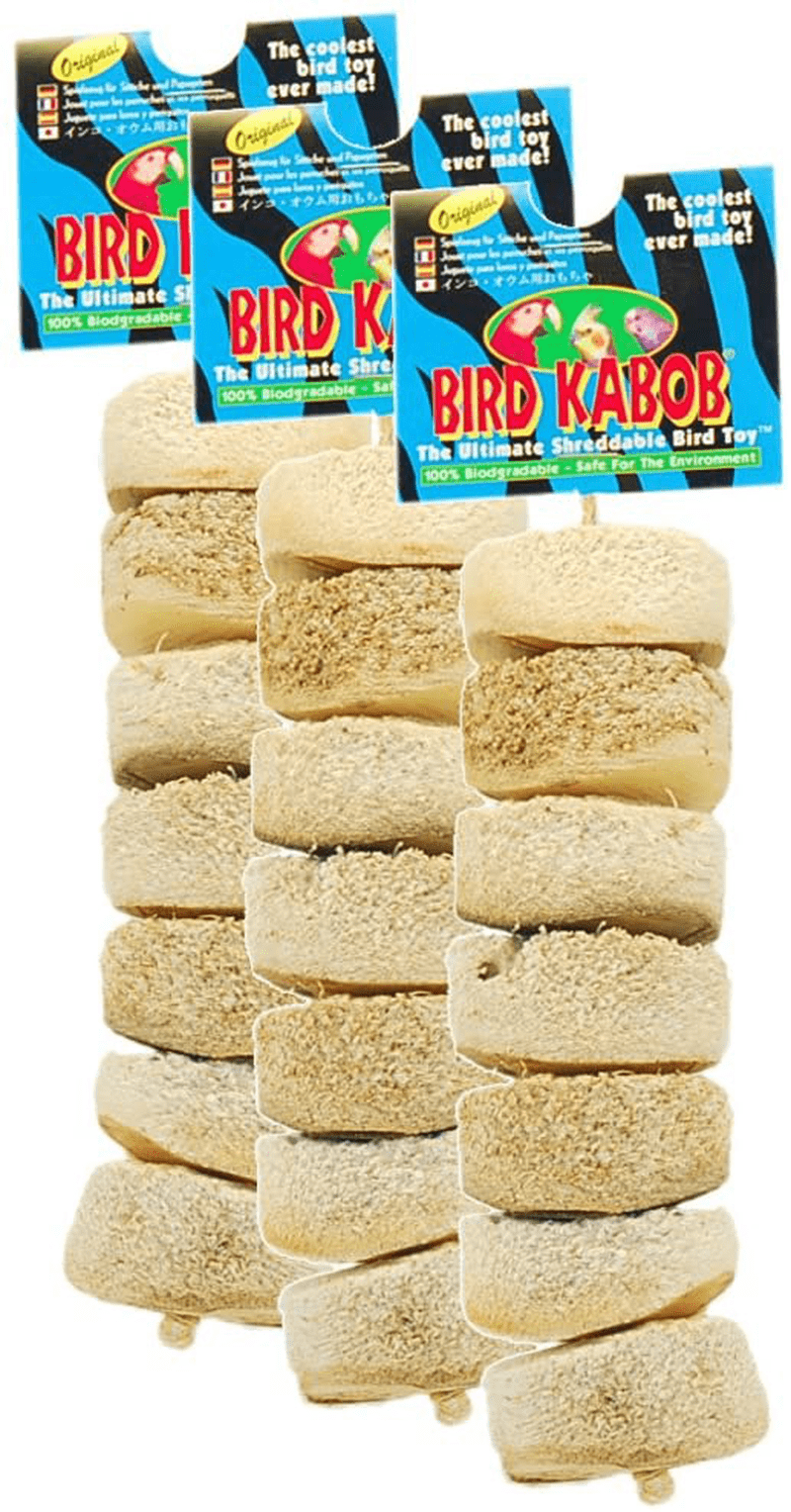 Wesco Pet Original Bird Kabob Shreddable Bird Toy (3 Pack)