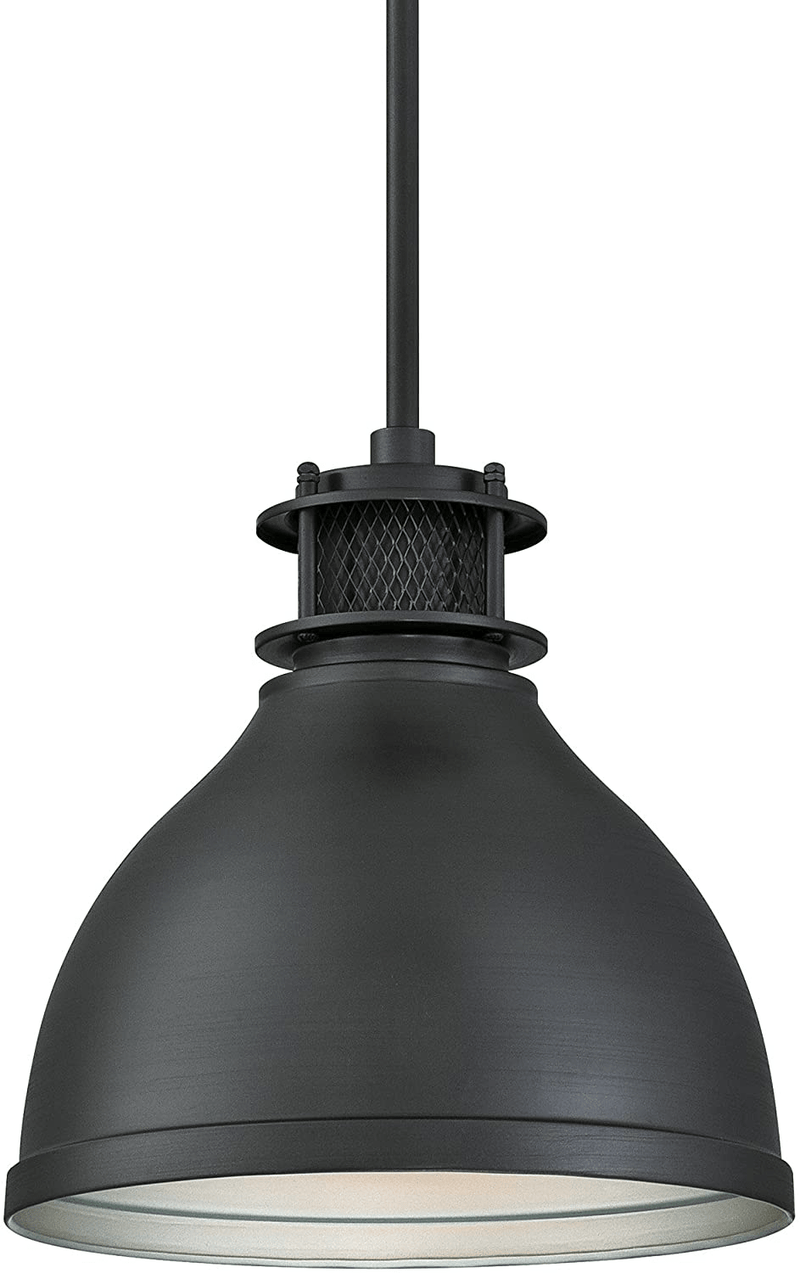 Westinghouse Lighting 6326800 One-Light Indoor Pendant, Matte Gun Metal Finish with Mesh Detail, Brushed Gunmetal