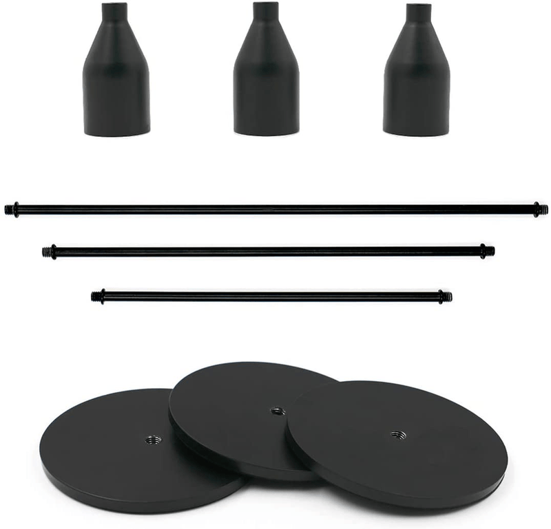 WillGail Set of 3 Matte Black Candle Holders for Taper Candles, Modern Decorative Candlestick Holder for Table, Centerpiece for Wedding, Dinning, Party, Fits Thick&Led Candles