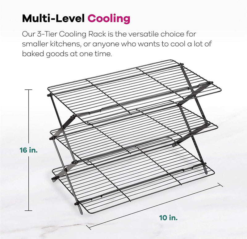 Wilton 3-Tier Collapsible Cooking and Baking Cooling Rack