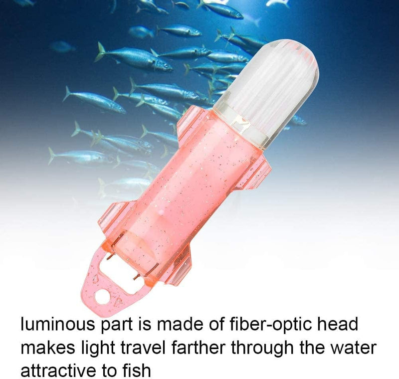 Yeuipea Deep Drop Lamp Lure,Mini Waterproof LED Fish Lure Underwater Fishing Light Attractive Flashing Lamp