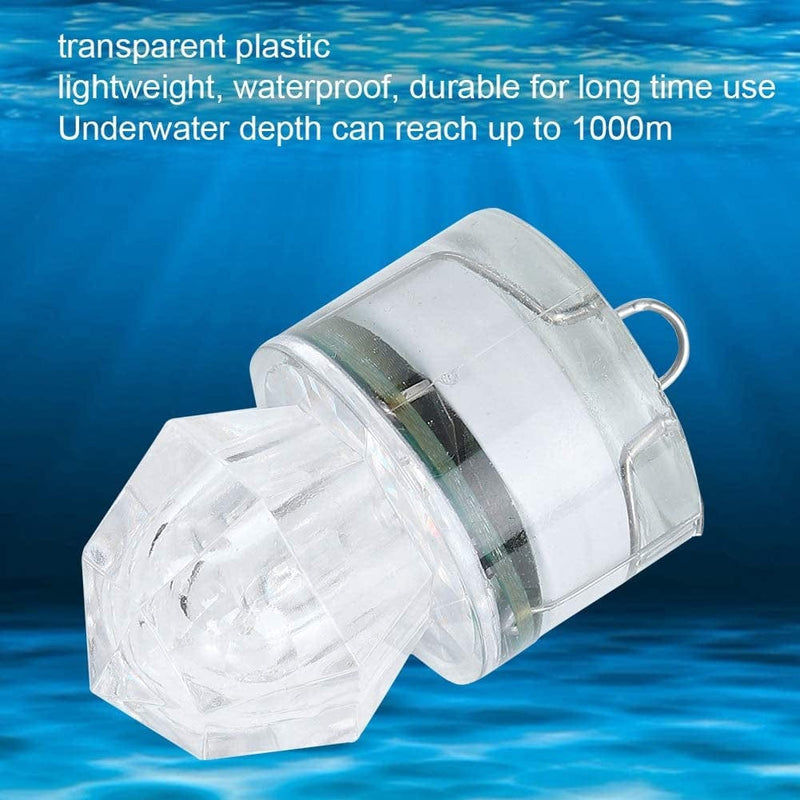 Yeuipea Fishing Lure Light,Mini Waterproof LED Fish Lure Underwater Fishing Light Attractive Deep Drop Lamp
