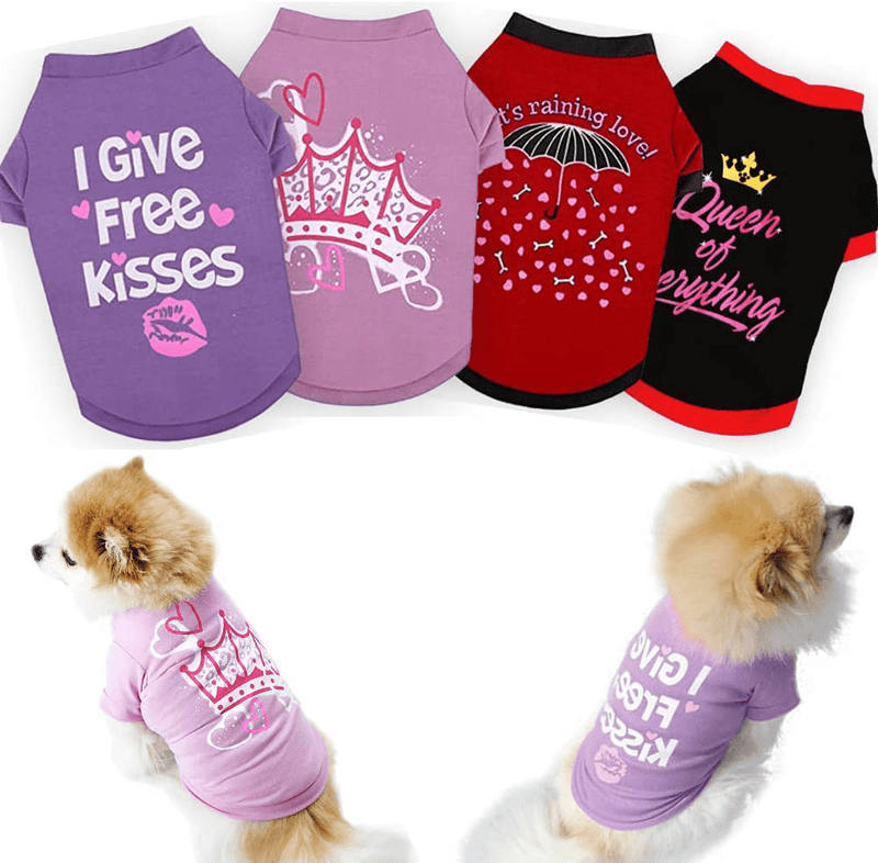 Yikeyo Xs Puppy Clothes Girl - Yorkie Clothes for Small Dogs - Small Puppy Clothes Boy - Xs Dog Clothes Girl - Tea Cup Puppy Clothes - Female Dog Clothes - Girl Dog Clothes