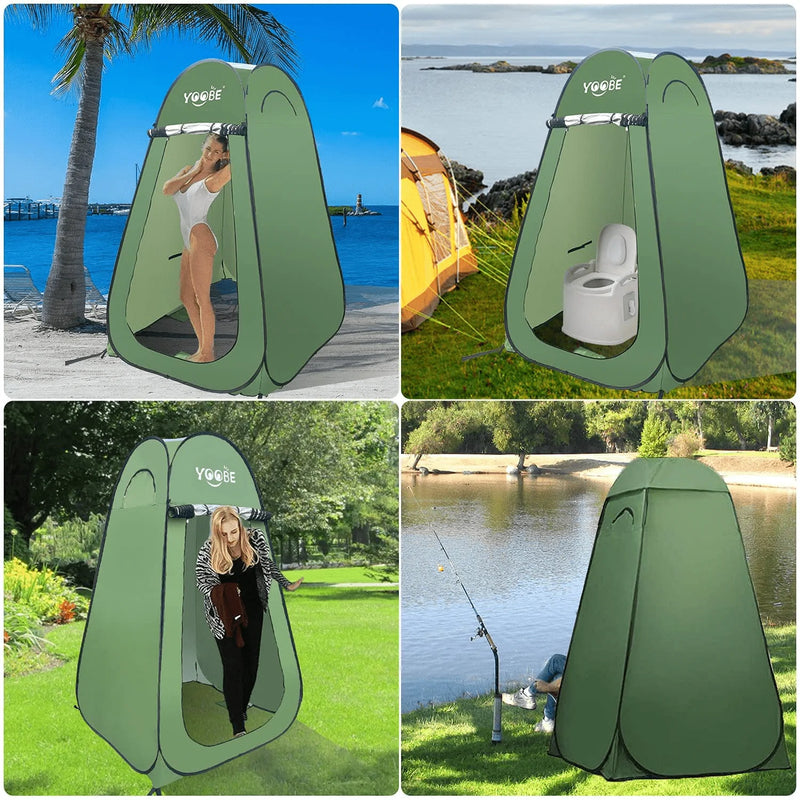 YOOBE Outdoor Camping Field Tent-Portable Privacy Shower Tent and Outdoor Toilet Super High and Spacious Pop-Up Changing Tent