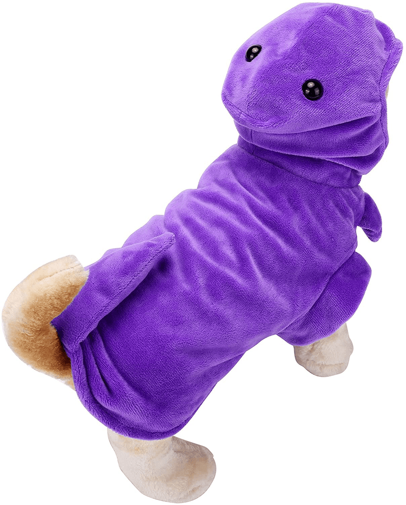Yoption Dog Cat Purple Dinosaur Pet Costumes, Halloween Pet Puppy Cosplay Dress Hoodie Funny Clothes