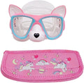 YUENREE Fun Unisex-Child Swim Goggles - Suitable for Kids Boys Girls Ages 4-12 - with Hard Travel Case