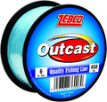 Zebco Outcast Monofilament Fishing Line, Low Memory and Stretch with High Tensile Strength
