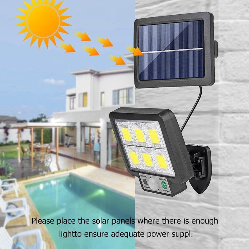 ZONEGA Solar Shed Light, LED Solar Split Wall Lamp Mode Waterproof Outdoor Street Security Lighting Solar Light Garden Wall Lights