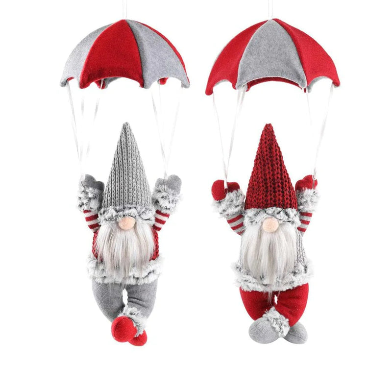 ZPAQI Christmas Swedish Gnome Parachute Hanging Pendant Ornaments Xmas Festival Decoration Supplies